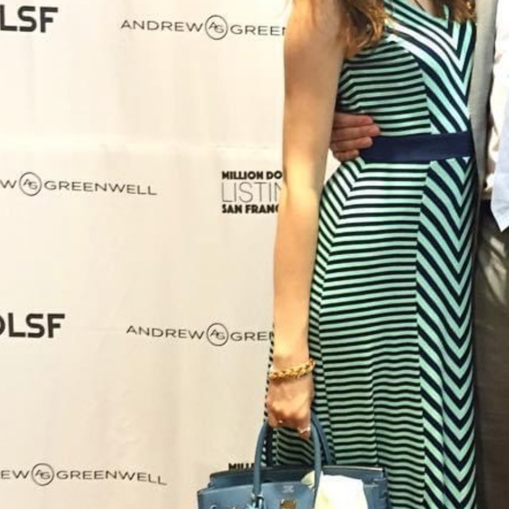 Striped maxi dress